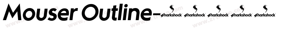 Mouser Outline字体转换